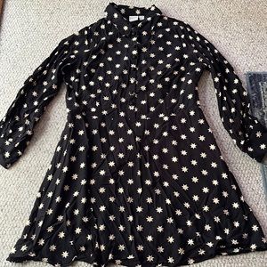 Joanie Clothing star collard shirt dress